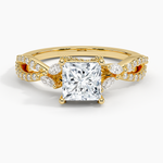 Adorned Luxe Willow Diamond Ring (1/3 ct. tw.) Yellow Gold 18k Princess Engagement Ring