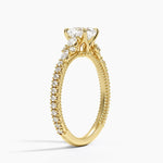 Primrose Diamond Ring Yellow Gold 18k Cushion Engagement Ring