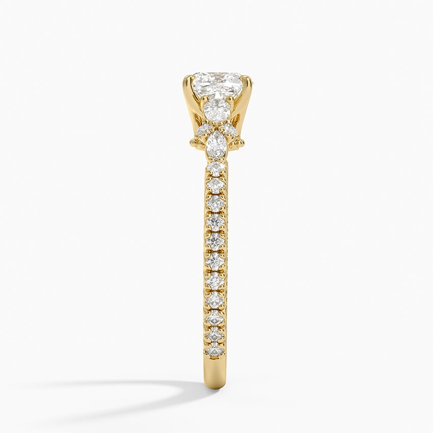 Primrose Diamond Ring Yellow Gold 18k Cushion Engagement Ring