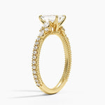 Primrose Diamond Ring Yellow Gold 18k Emerald Engagement Ring