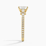 Primrose Diamond Ring Yellow Gold 18k Emerald Engagement Ring