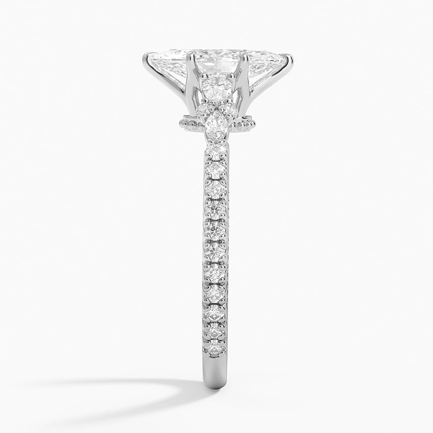 Primrose Diamond Ring Platinum Marquise Engagement Ring