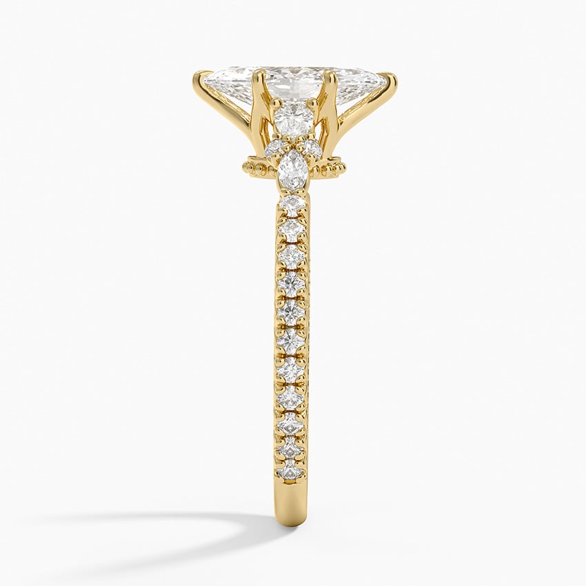 Primrose Diamond Ring Yellow Gold 18k Marquise Engagement Ring