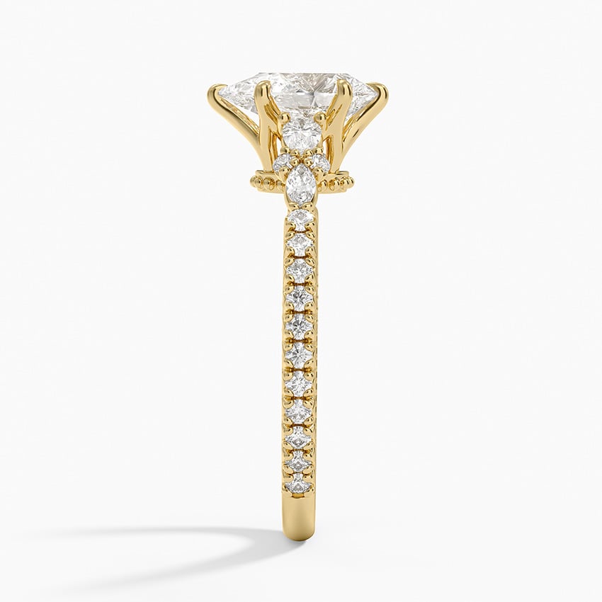 Primrose Diamond Ring Yellow Gold 18k Pear Engagement Ring