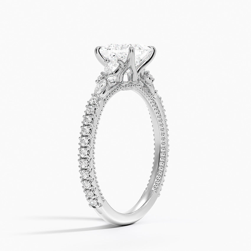 Primrose Diamond Ring Platinum Princess Engagement Ring