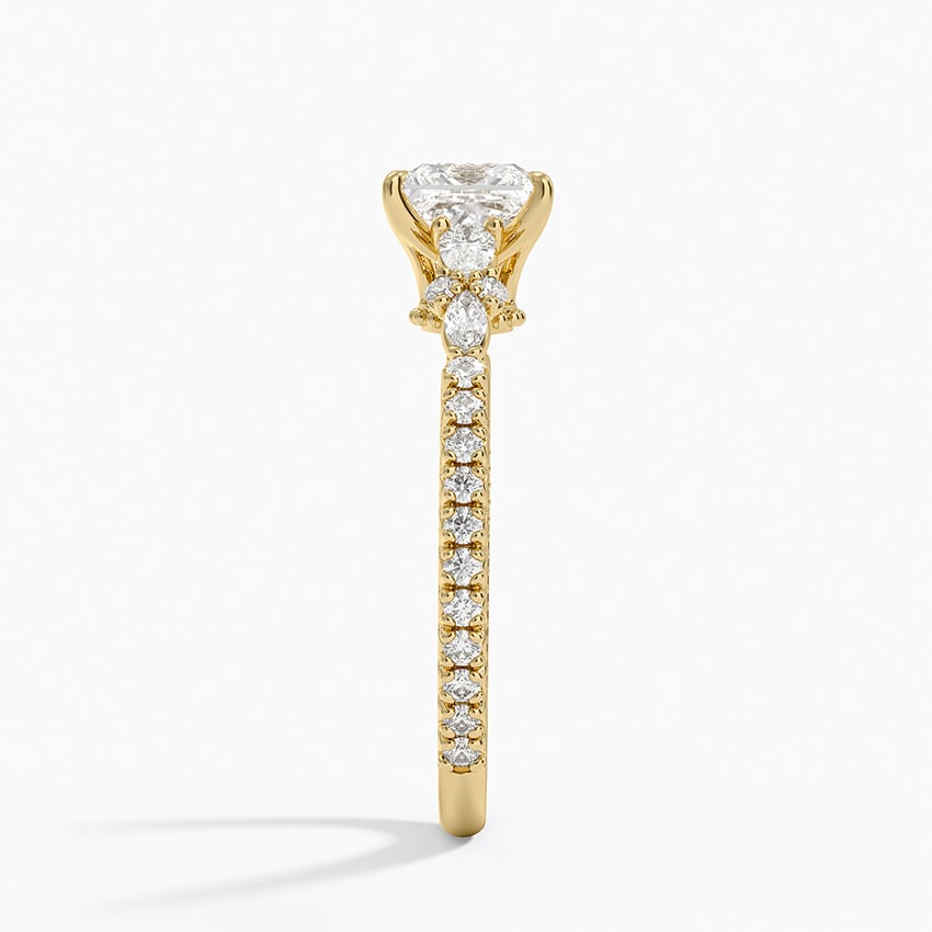 Primrose Diamond Ring Yellow Gold 18k Princess Engagement Ring