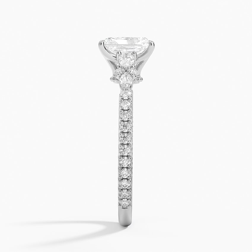 Primrose Diamond Ring Platinum Radiant Engagement Ring