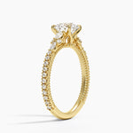 Primrose Diamond Ring Yellow Gold 18k Round Engagement Ring
