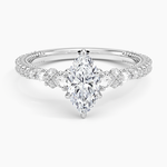 Primrose Diamond Ring Platinum Marquise Engagement Ring