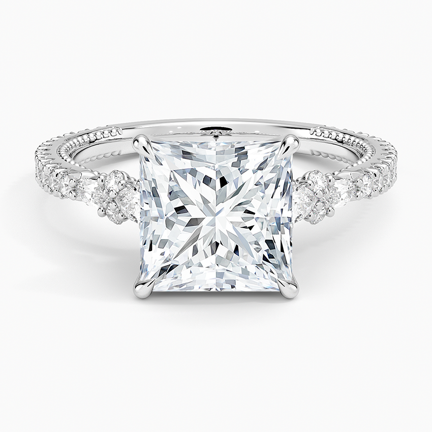 Primrose Diamond Ring Platinum Princess Engagement Ring