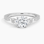Primrose Diamond Ring Platinum Round Engagement Ring