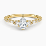 Primrose Diamond Ring Yellow Gold 18k Pear Engagement Ring
