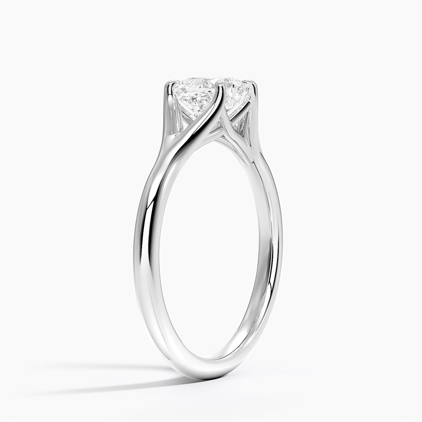 Reverie Solitaire Ring Platinum Cushion Engagement Ring