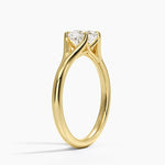 Reverie Solitaire Ring Yellow Gold 18k Cushion Engagement Ring
