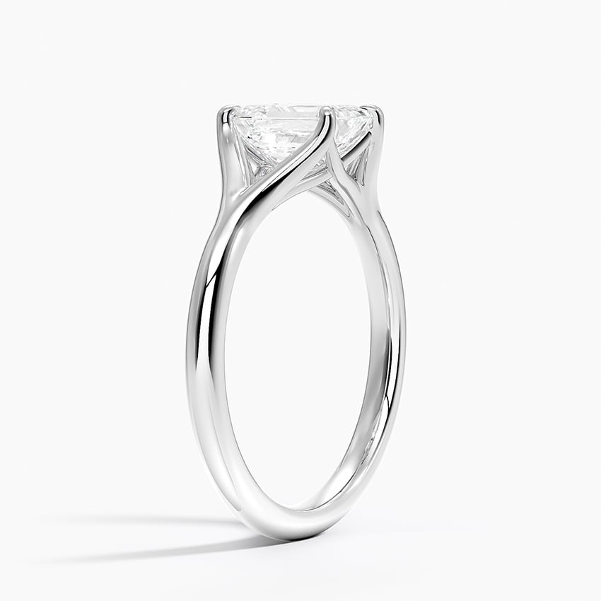 Reverie Solitaire Ring Platinum Emerald Engagement Ring