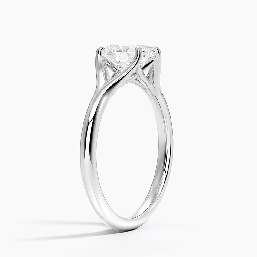 Reverie Solitaire Ring Platinum Oval Engagement Ring