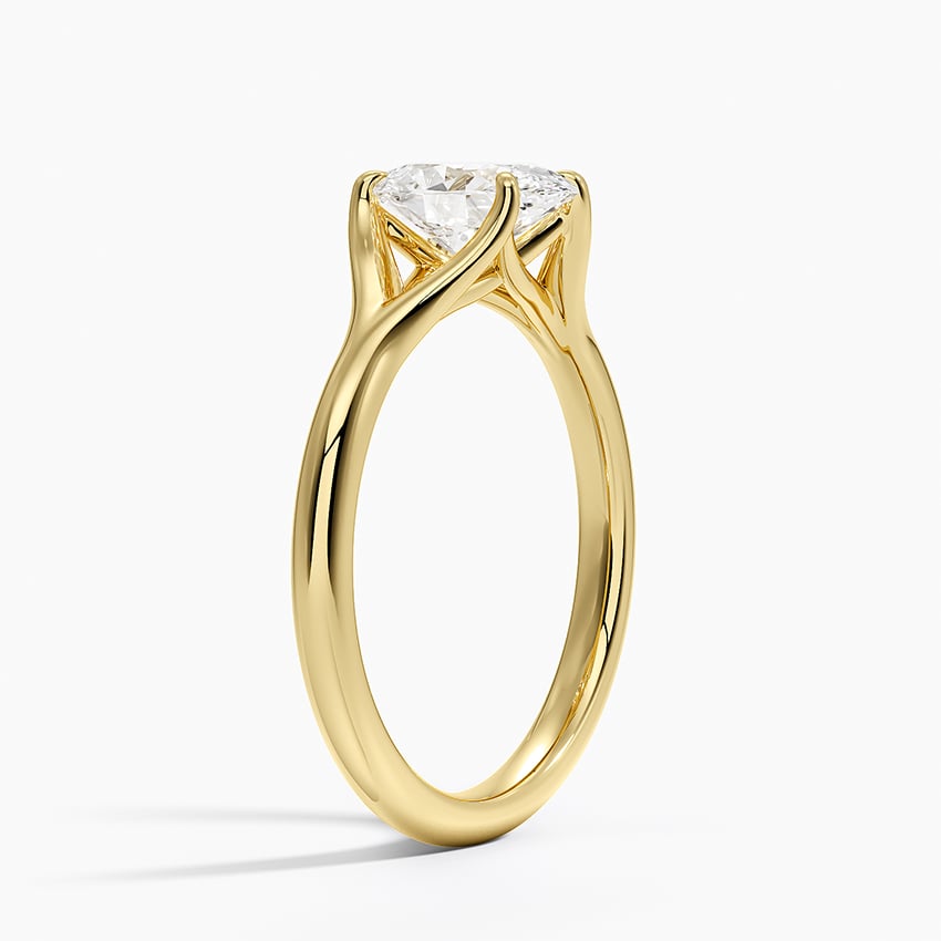 Reverie Solitaire Ring Yellow Gold 18k Oval Engagement Ring