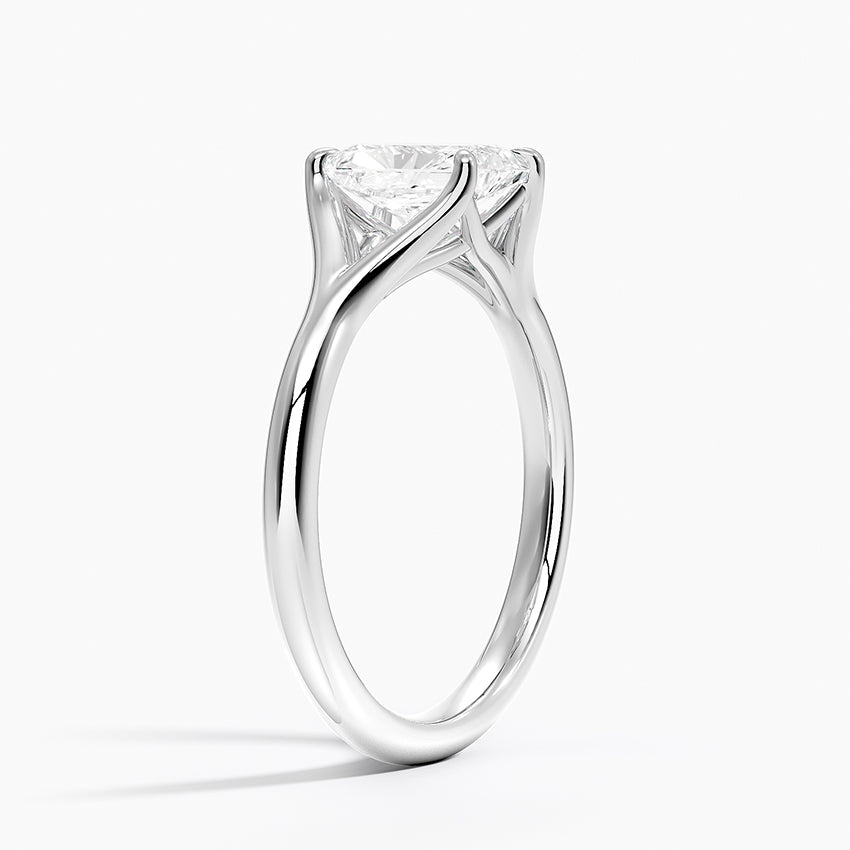 Reverie Solitaire Ring Platinum Radiant Engagement Ring