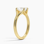 Reverie Solitaire Ring Yellow Gold 18k Radiant Engagement Ring