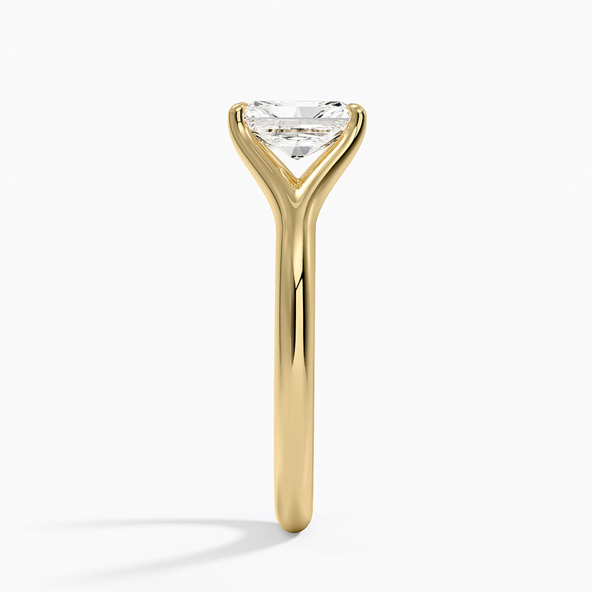 Reverie Solitaire Ring Yellow Gold 18k Radiant Engagement Ring
