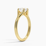 Reverie Solitaire Ring Yellow Gold 18k Round Engagement Ring