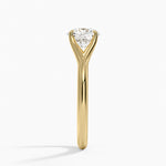 Reverie Solitaire Ring Yellow Gold 18k Round Engagement Ring