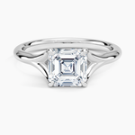 Reverie Solitaire Ring Platinum Asscher Engagement Ring