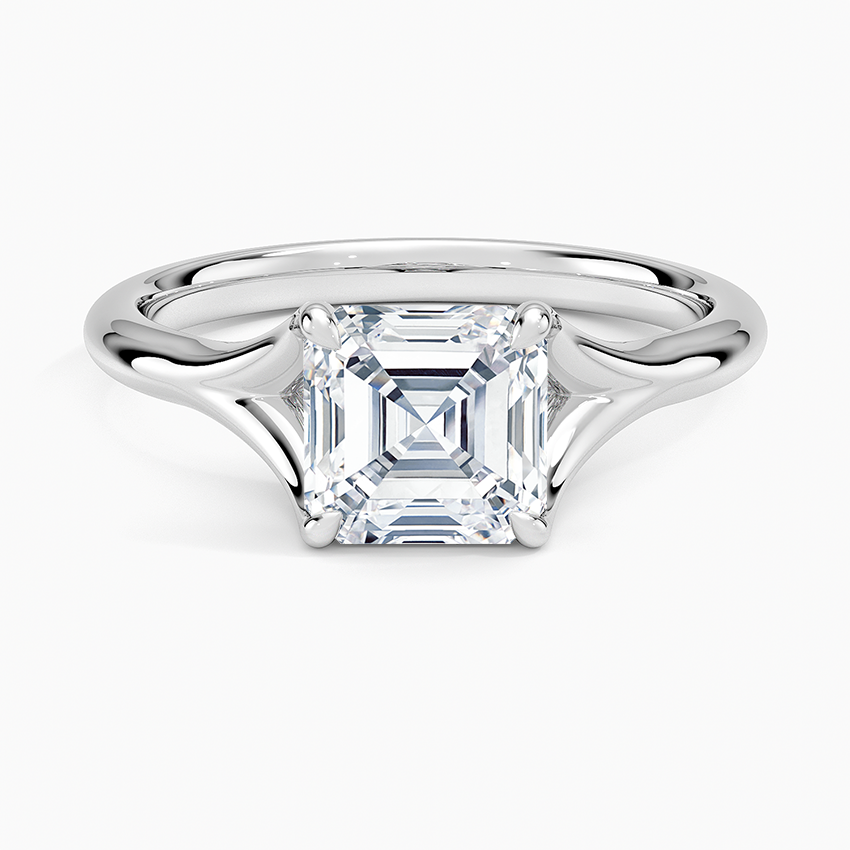 Reverie Solitaire Ring Platinum Asscher Engagement Ring
