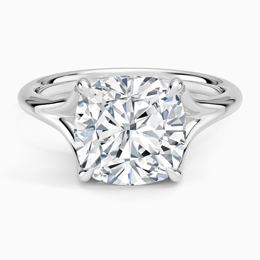 Reverie Solitaire Ring Platinum Cushion Engagement Ring