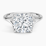 Reverie Solitaire Ring Platinum Cushion Engagement Ring