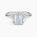 Reverie Solitaire Ring Platinum Emerald Engagement Ring
