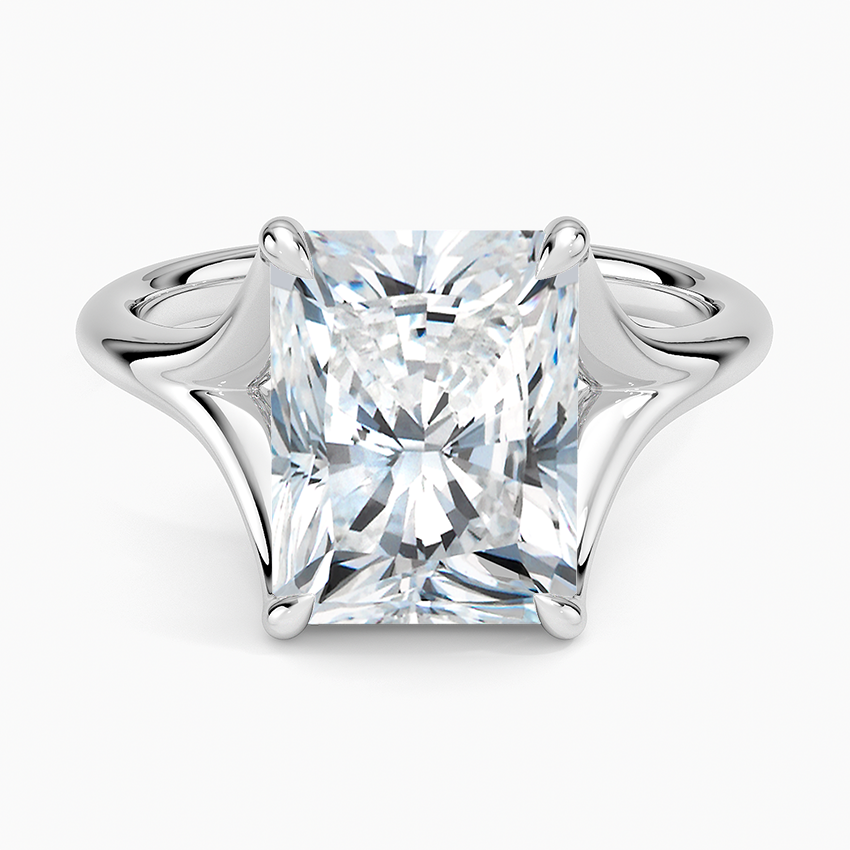 Reverie Solitaire Ring Platinum Radiant Engagement Ring