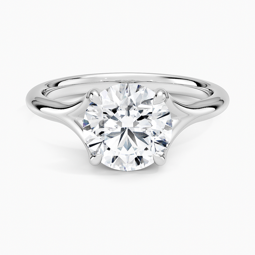 Reverie Solitaire Ring Platinum Round Engagement Ring