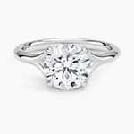 Reverie Solitaire Ring Platinum Round Engagement Ring