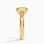 Andrea Bezel Prong Ring Yellow Gold 18k Asscher Engagement Ring