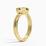 Andrea Bezel Prong Ring Yellow Gold 18k Heart Engagement Ring