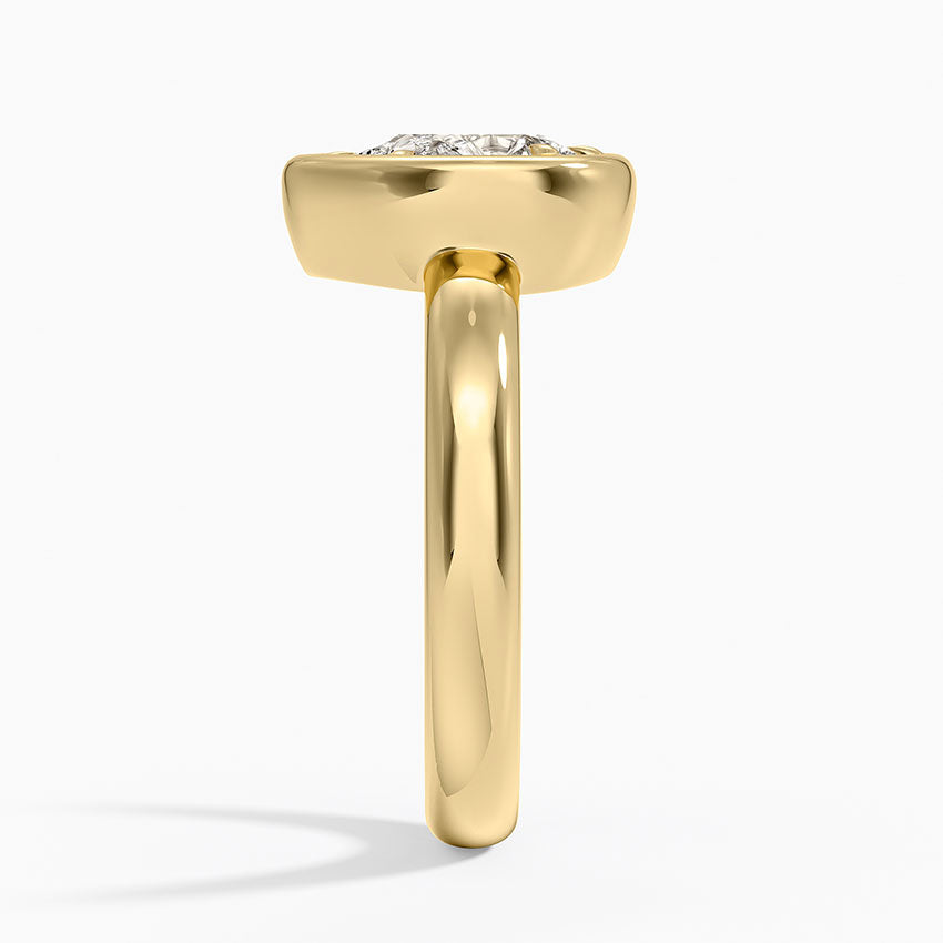 Andrea Bezel Prong Ring Yellow Gold 18k Pear Engagement Ring