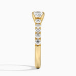 Anthology Half Coverage Diamond Ring (1/2 ct. tw.) Yellow Gold 18k Asscher Engagement Ring