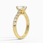 Anthology Half Coverage Diamond Ring (1/2 ct. tw.) Yellow Gold 18k Emerald Engagement Ring