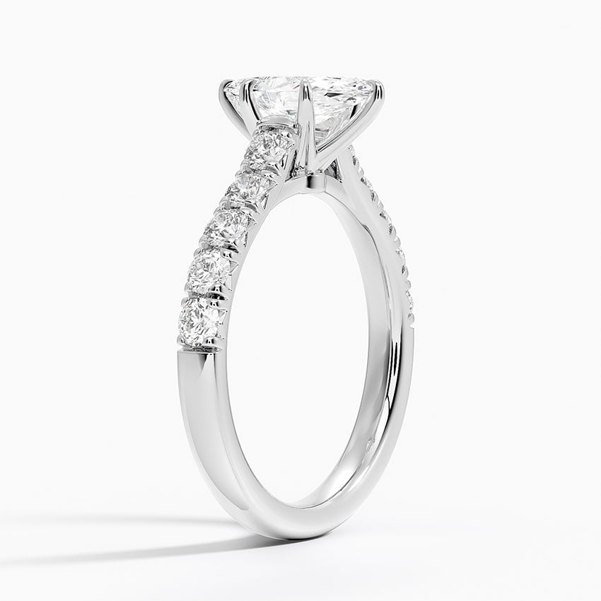 Anthology Half Coverage Diamond Ring (1/2 ct. tw.) Platinum Marquise Engagement Ring