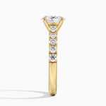 Anthology Half Coverage Diamond Ring (1/2 ct. tw.) Yellow Gold 18k Oval Engagement Ring