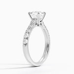 Anthology Half Coverage Diamond Ring (1/2 ct. tw.) Platinum Princess Engagement Ring