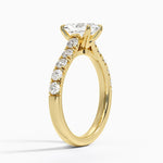 Anthology Half Coverage Diamond Ring (1/2 ct. tw.) Yellow Gold 18k Radiant Engagement Ring