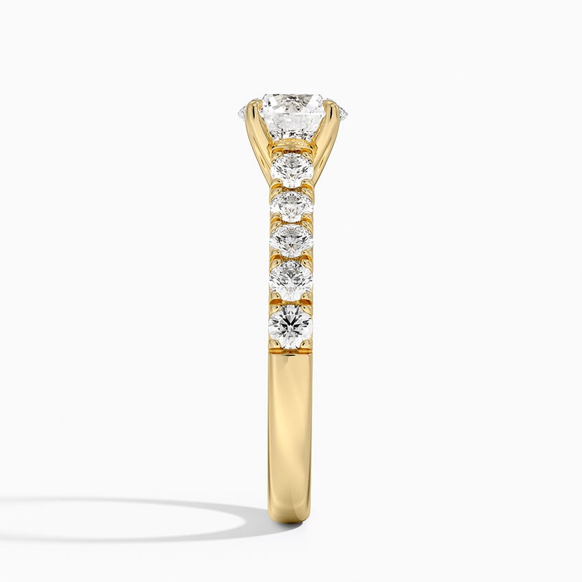 Anthology Half Coverage Diamond Ring (1/2 ct. tw.) Yellow Gold 18k Round Engagement Ring