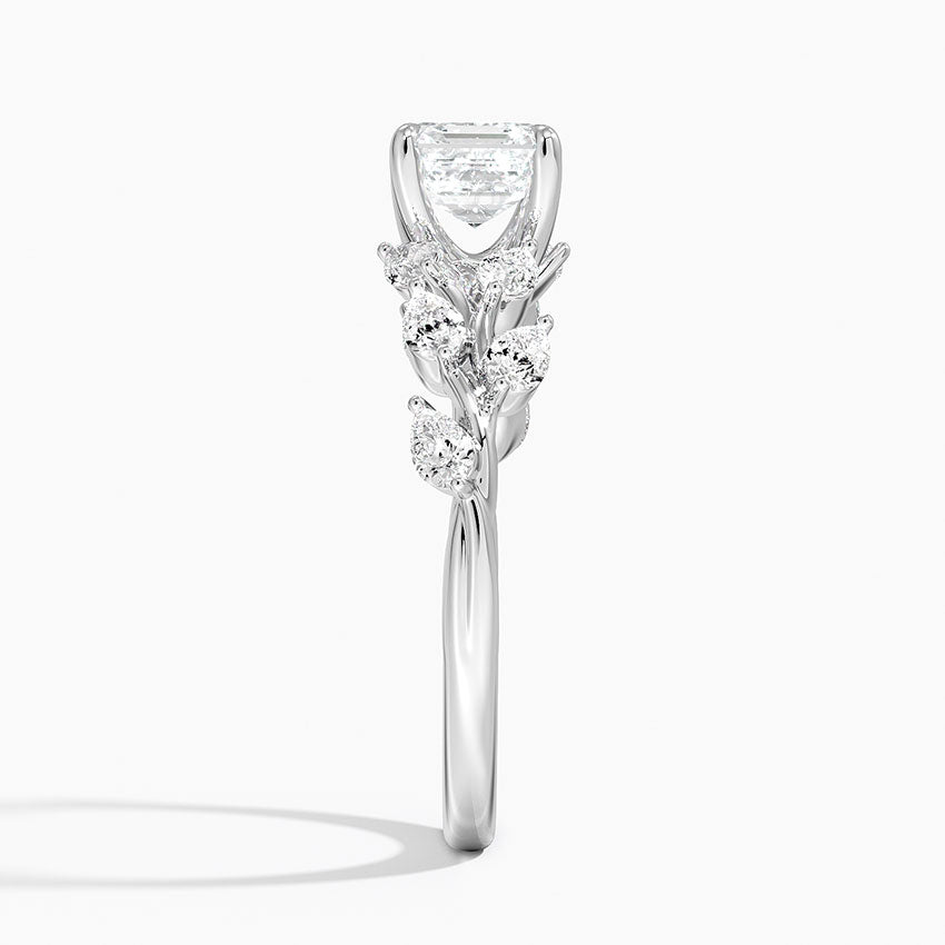 Amaranta Diamond Ring (1/2 ct. tw.) Platinum Asscher Engagement Ring