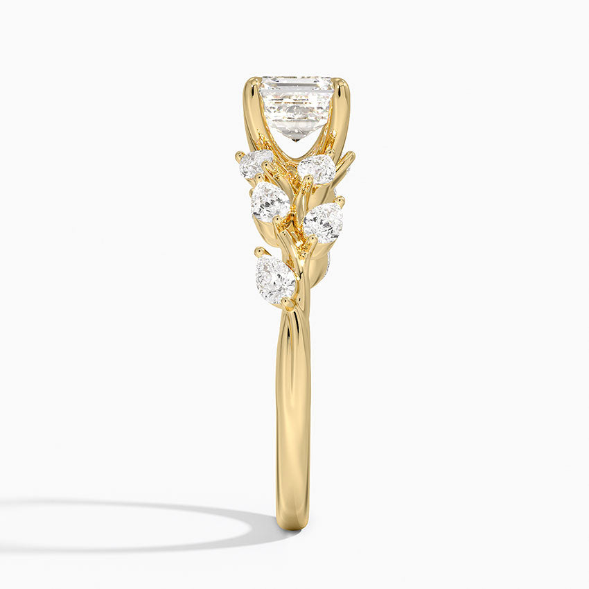 Amaranta Diamond Ring (1/2 ct. tw.) Yellow Gold 18k Asscher Engagement Ring