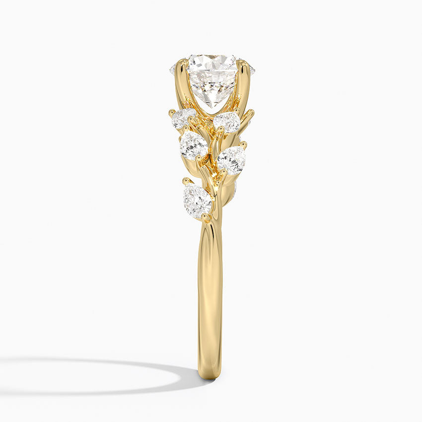 Amaranta Diamond Ring (1/2 ct. tw.) Yellow Gold 18k Round Engagement Ring