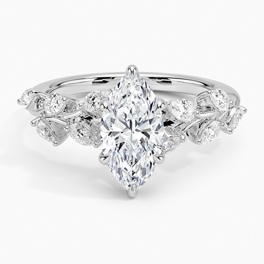 Amaranta Diamond Ring (1/2 ct. tw.) Platinum Marquise Engagement Ring