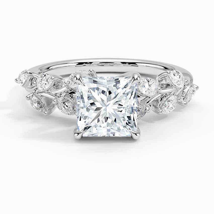 Amaranta Diamond Ring (1/2 ct. tw.) Platinum Princess Engagement Ring