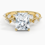Amaranta Diamond Ring (1/2 ct. tw.) Yellow Gold 18k Radiant Engagement Ring